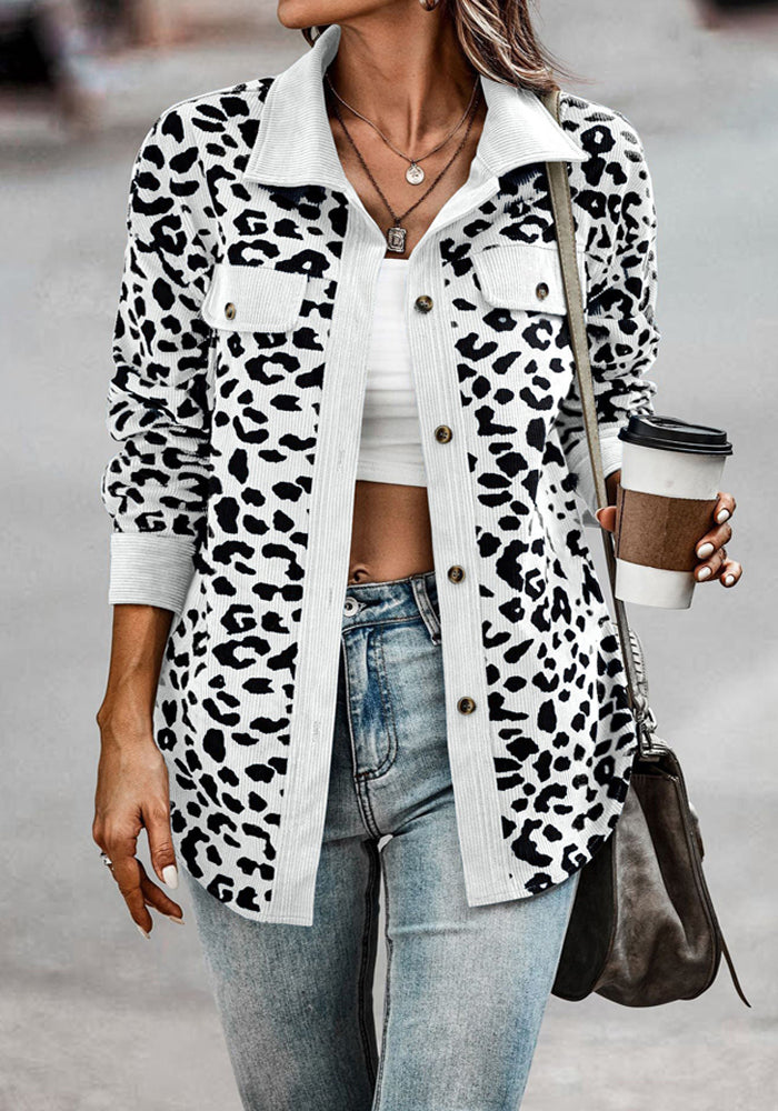 Louise™ frakke med leopardprint
