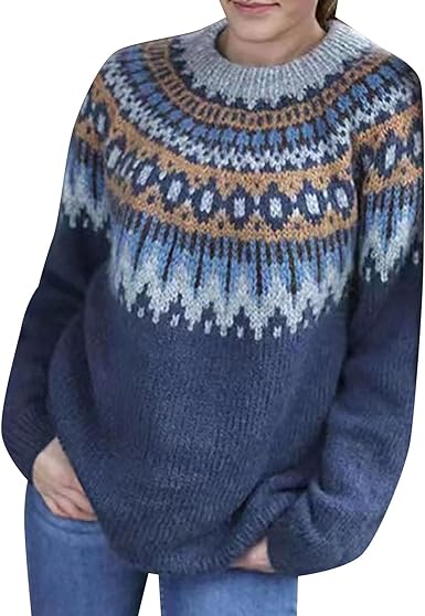Viola - sweater med smukt mønster