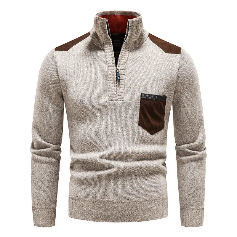 Alek | Sweater med lynlås 