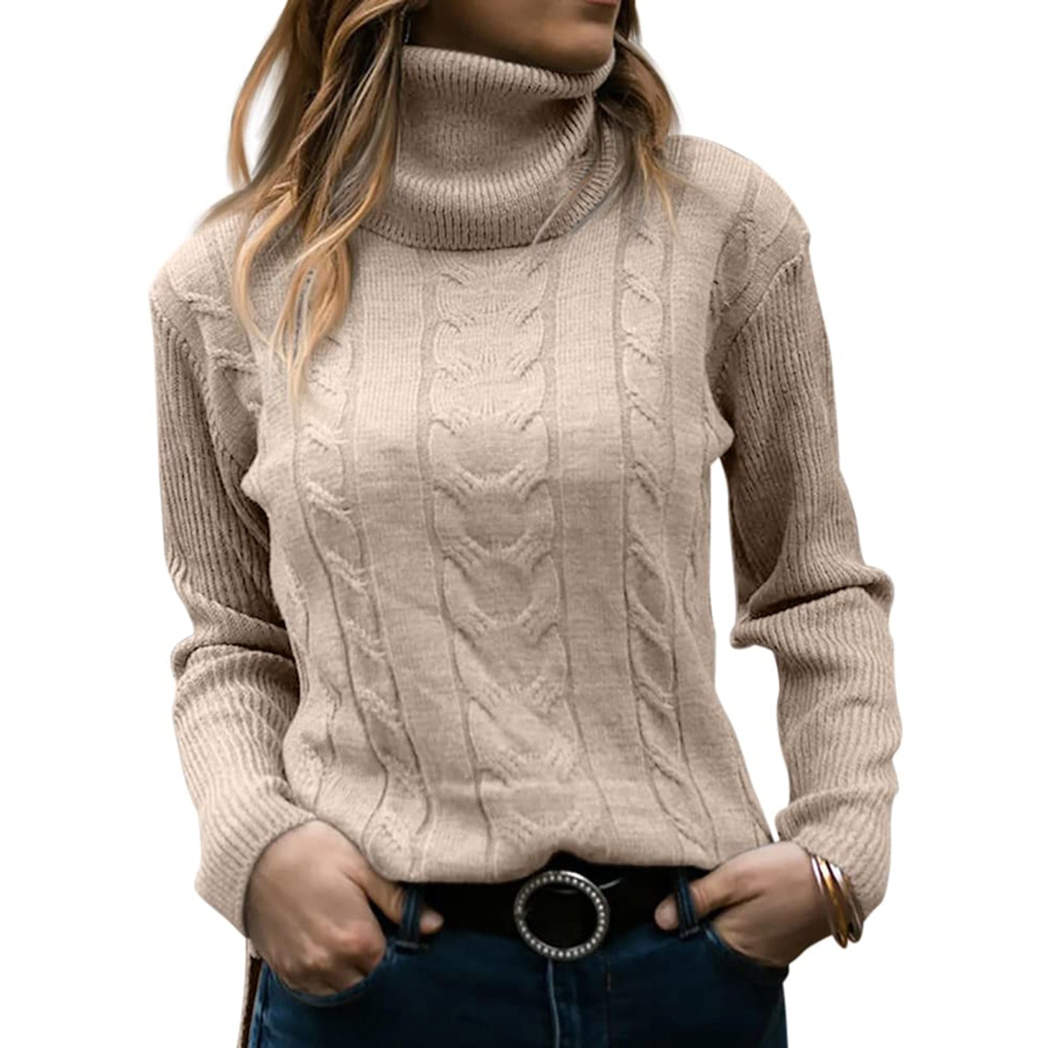 Jocelyn™ | Dame rullekrave sweater