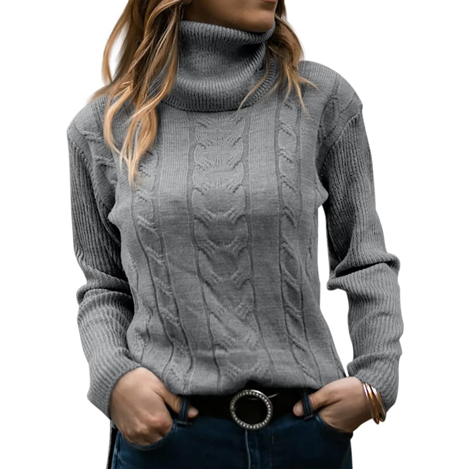 Jocelyn™ | Dame rullekrave sweater